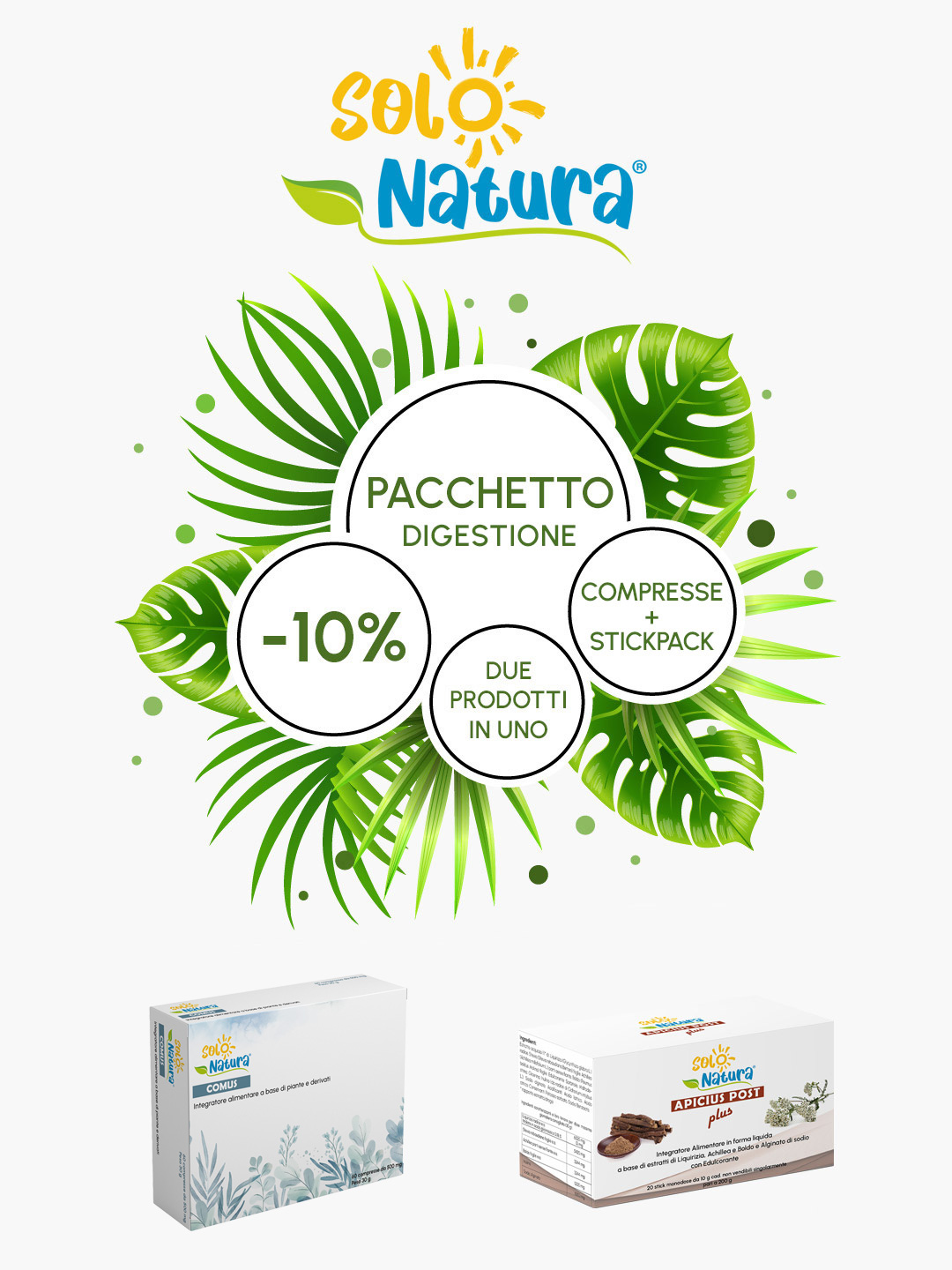 Pacchetto convenienza Digestione: APICIUS POST PLUS + COMUS